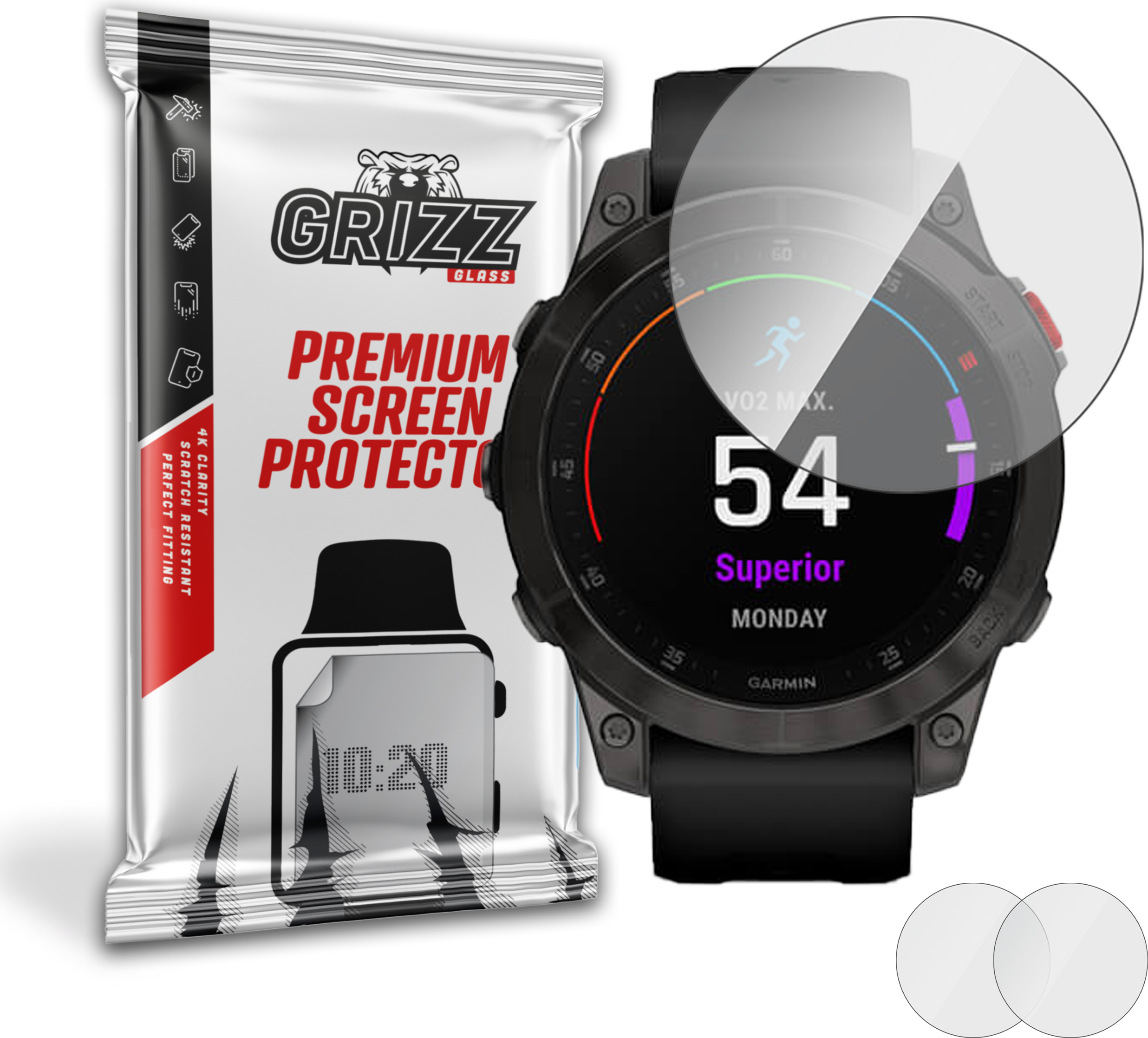 GrizzGlass HybridGlass Garmin Epix 2 gen