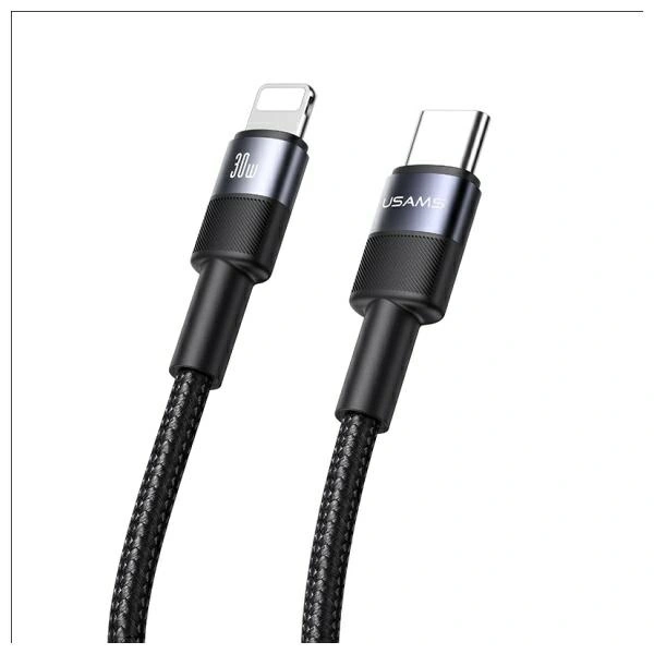 USAMS US-SJ729 cable USB-C / Lightning 30W 1.2m Aluminum Alloy Data Cable SY Series