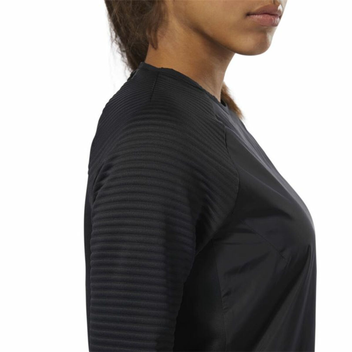 Women’s Long Sleeve T-Shirt Reebok Thermowarm Deltapeak Black