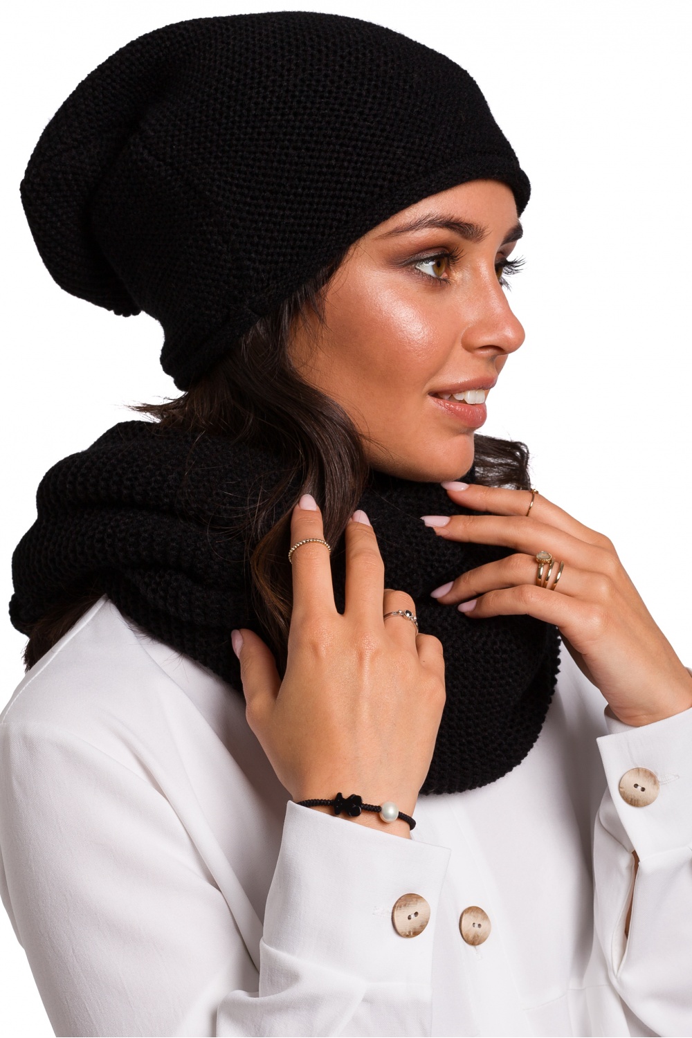  Cap model 136402 BE Knit  black