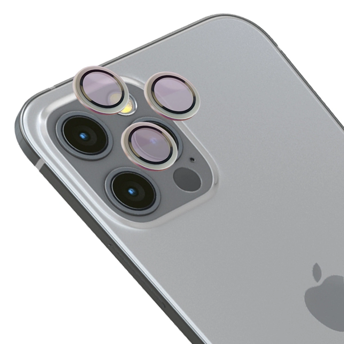 Bizon Glass Snap Lens Apple iPhone 12 Pro / 11 Pro / 11 Pro Max silver frame