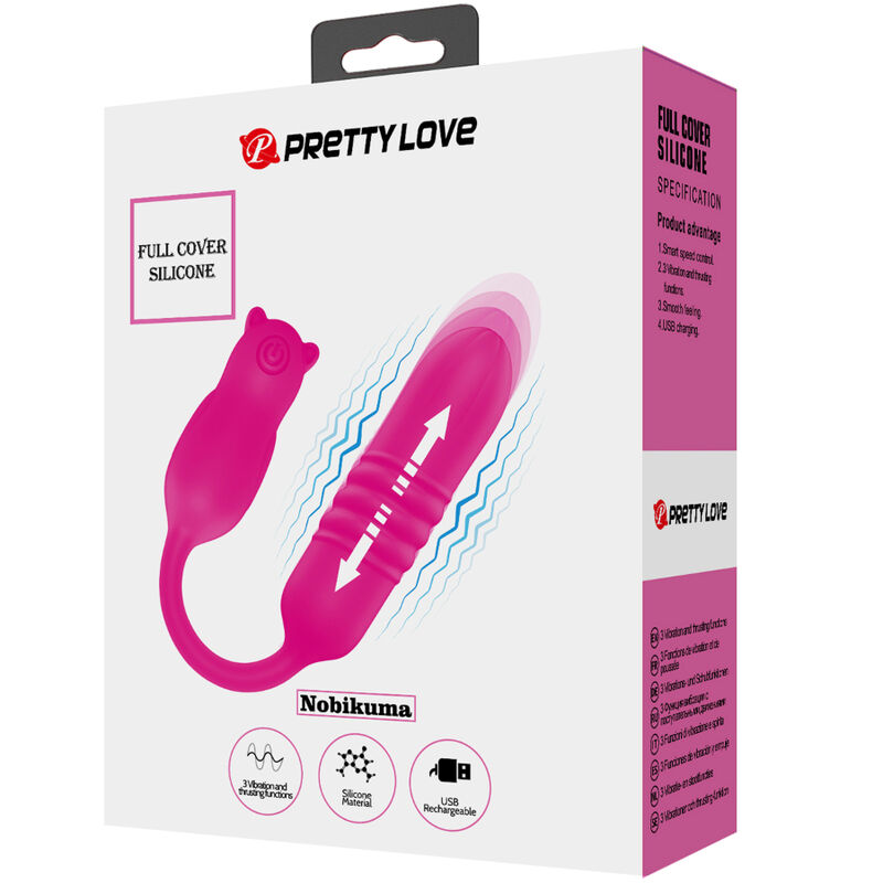 PRETTY LOVE - PINK SILICONE VIBRATING BULLET