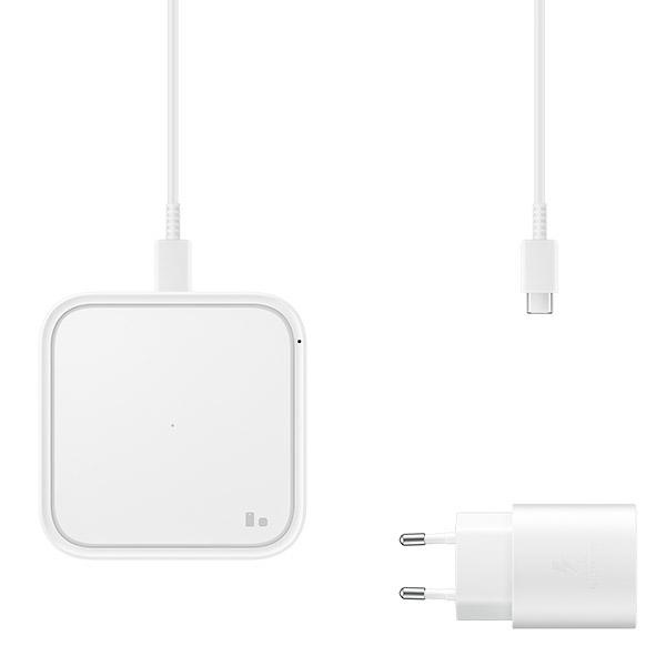 Samsung EP-P2400TW Fast Wireless Charger 15W + Wall Charger white