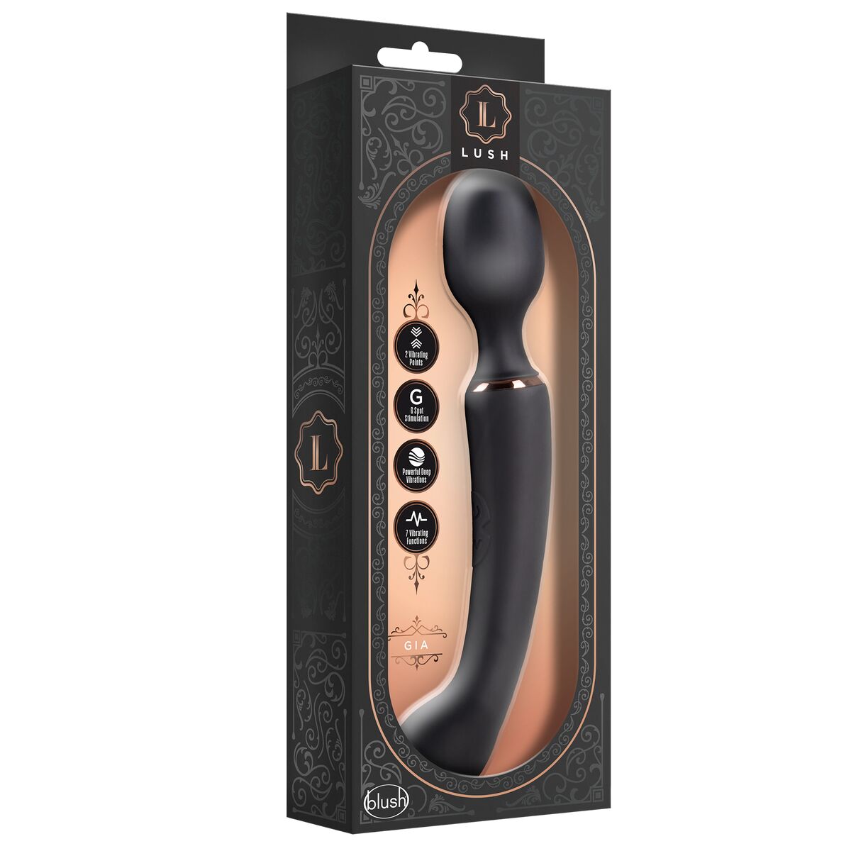 Massager Blush Lush Black Massager Blush Lush Black