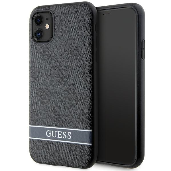 Guess GUHCN61P4SNK Apple iPhone 11/XR gray hardcase 4G Stripe