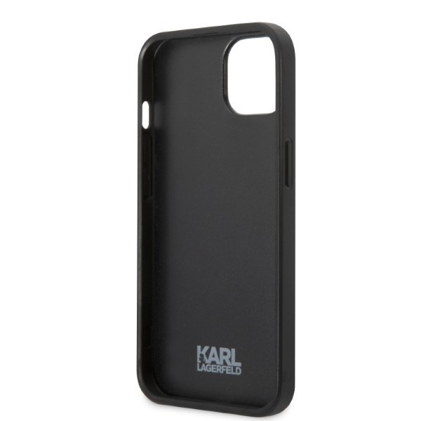 Karl Lagerfeld KLHCP13LPMNIKBK Apple iPhone 13 Pro hardcase black Monogram Ikonik Patch