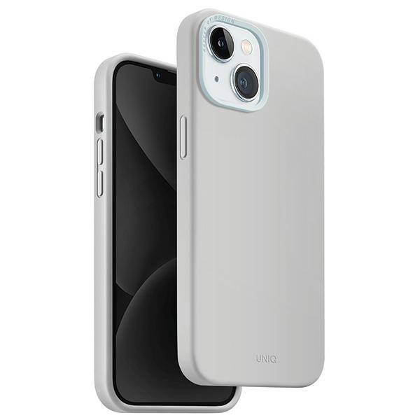 UNIQ Lino Hue Apple iPhone 15 MagClick Charging chalk grey