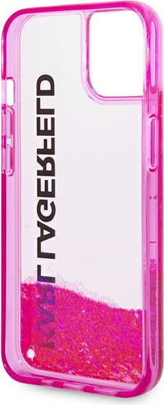 Karl Lagerfeld KLHCP14MLCKVF Apple iPhone 14 Plus pink hardcase Liquid Glitter Elong