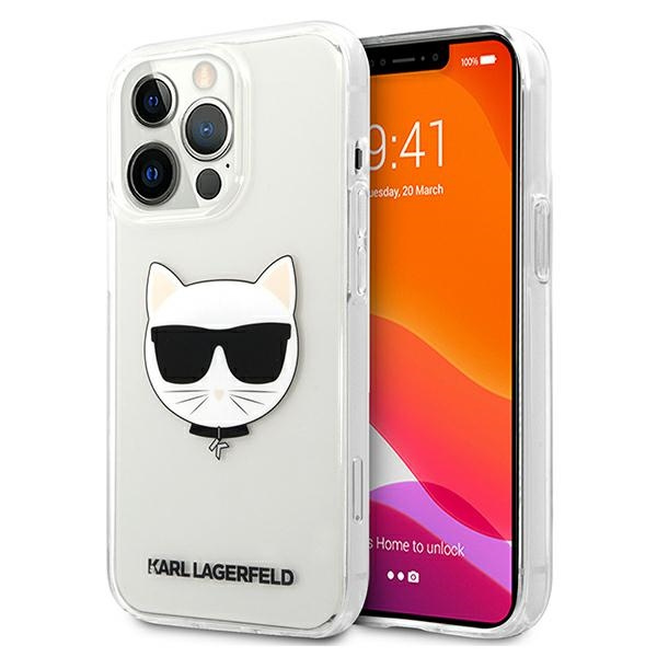 Karl Lagerfeld KLHCP13XCTR Apple iPhone 13 Pro Max hardcase transparent Choupette Head