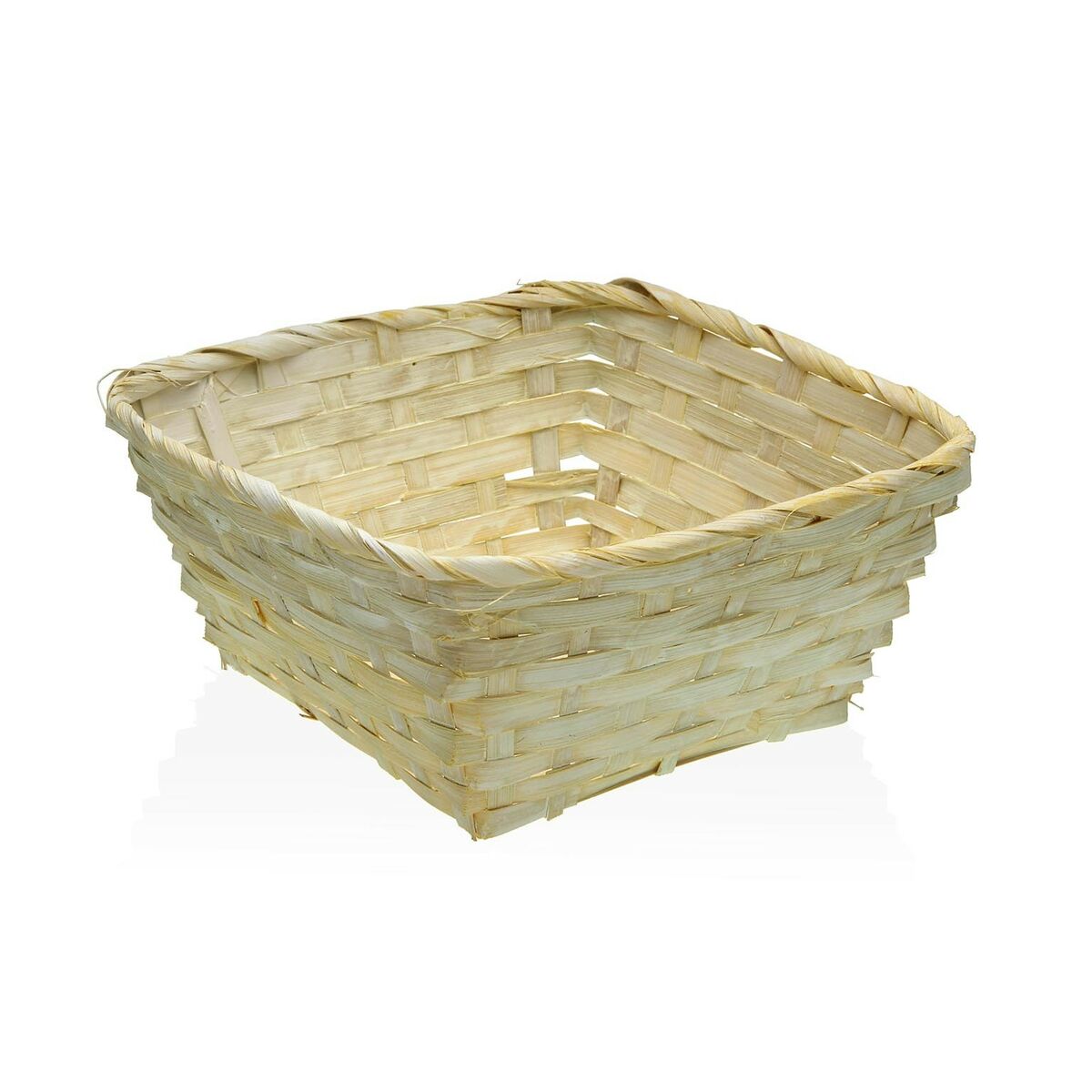 Basket Versa Marine algae Squared 20 x 10 x 20 cm Yellow