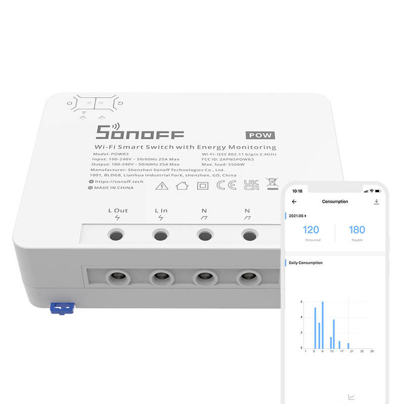 Smart Switch WiFi Sonoff POWR3