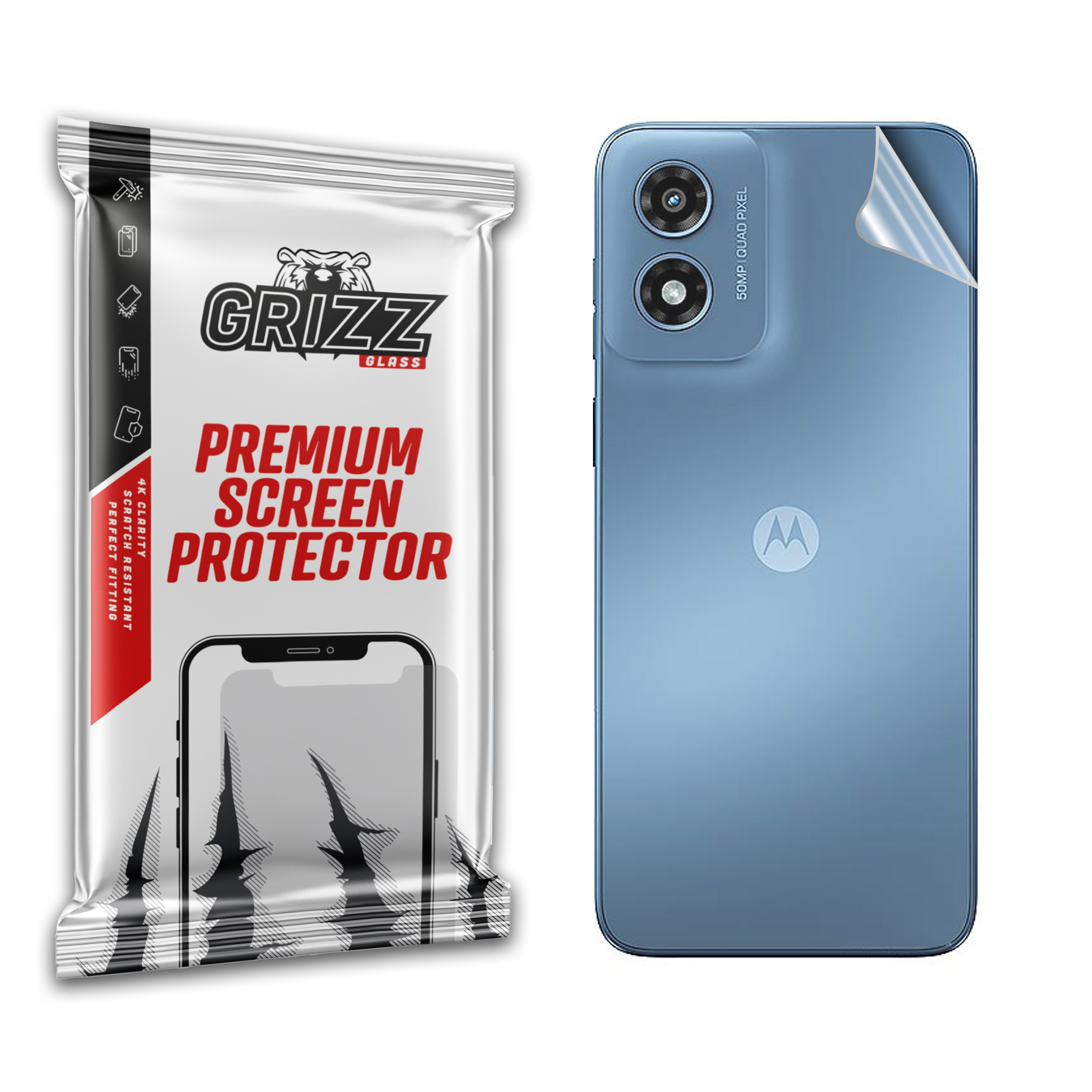 GrizzGlass SatinSkin Motorola Moto G Play 2024