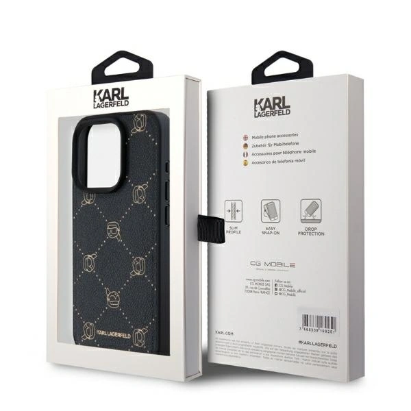 Karl Lagerfeld KLHMP15XPGKHPHK Apple iPhone 15 Pro Max Magsafe Karl Head black