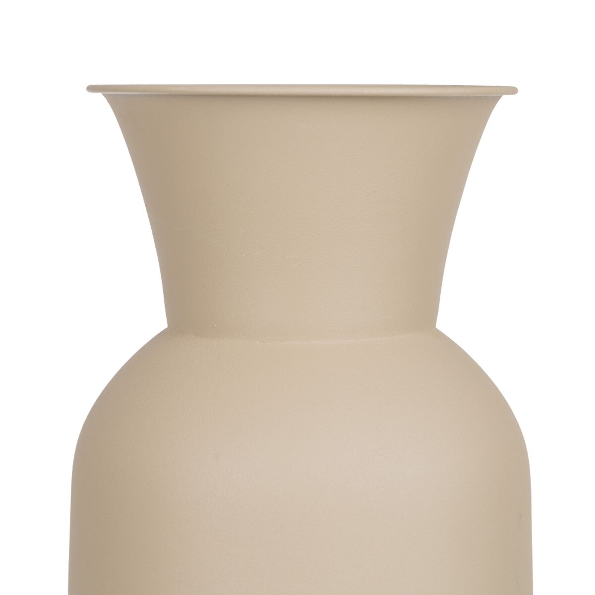 Vase 19 x 19 x 51 cm Cream Iron