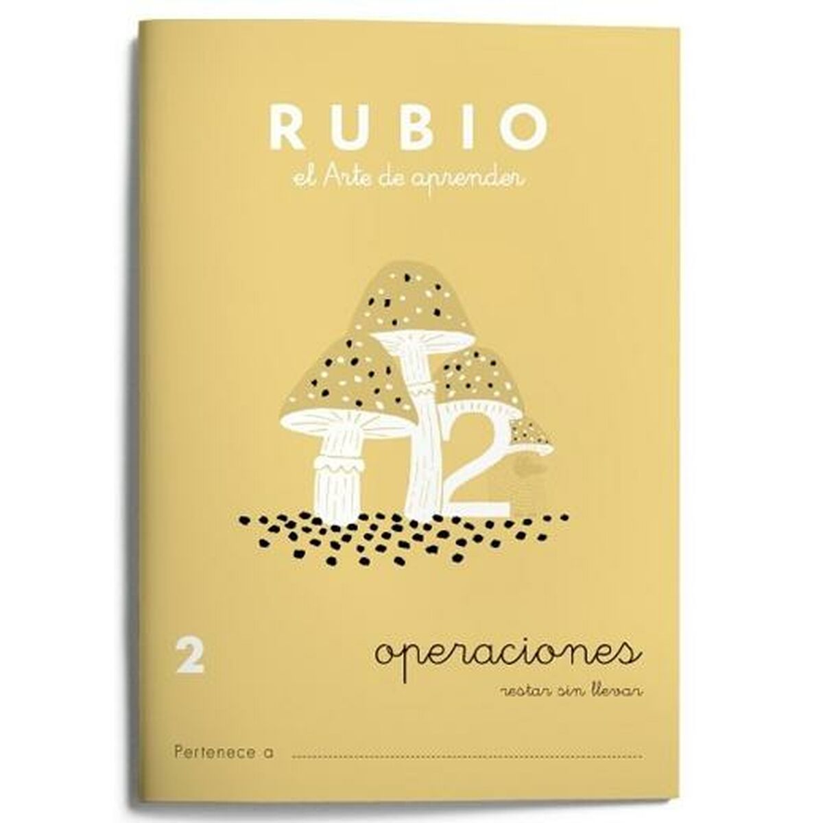 Maths exercise book Rubio Nº2 A5 Spanish 20 Sheets (10Units)