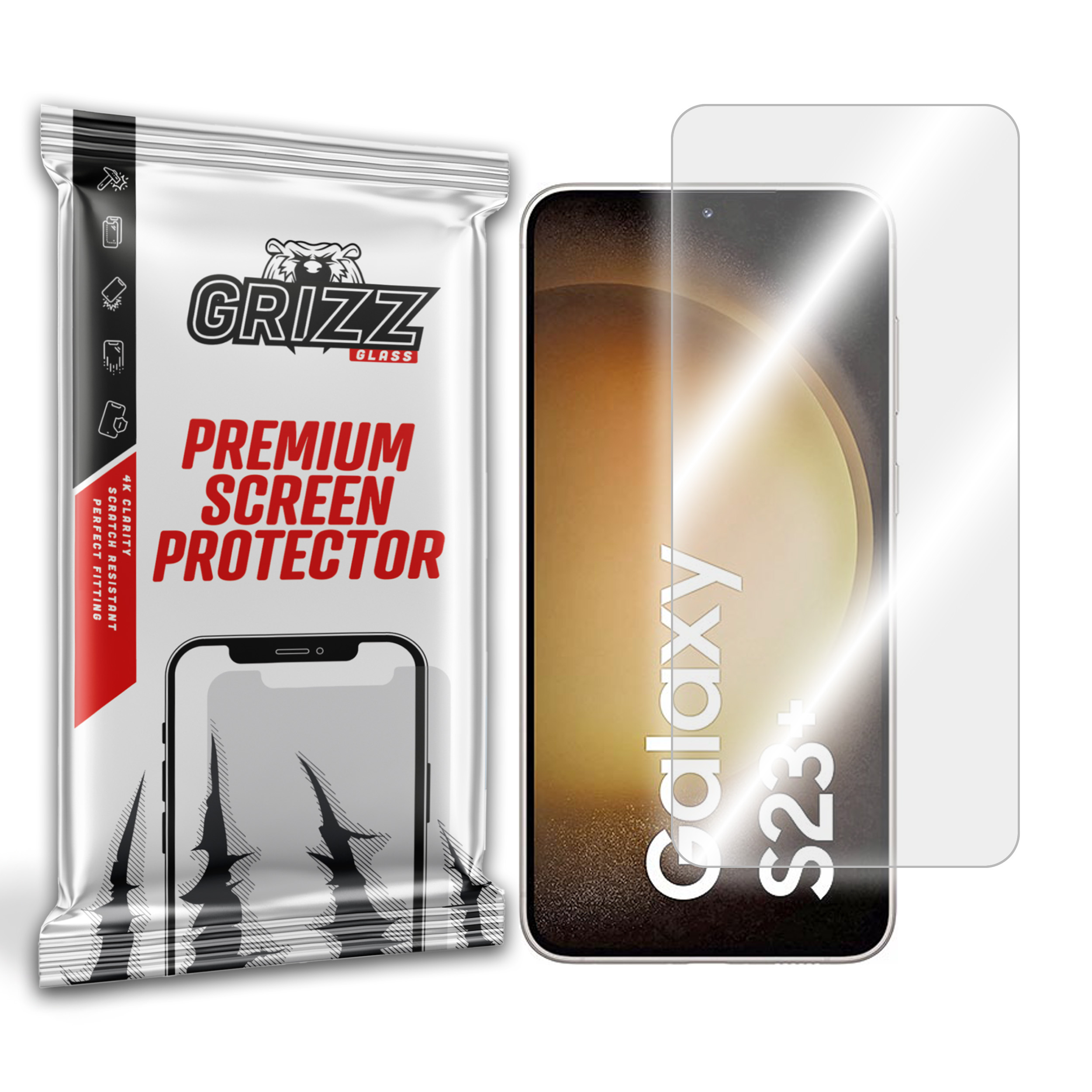 GrizzGlass HybridGlass Samsung Galaxy S23+ Plus