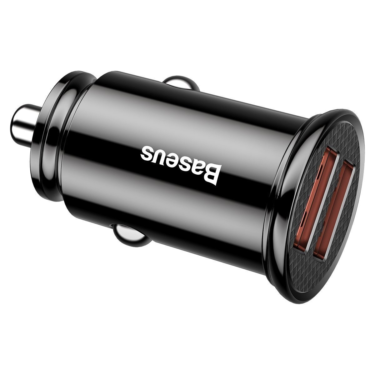 Baseus Circular Car Charger 2xUSB QC3.0 5A 30W Black