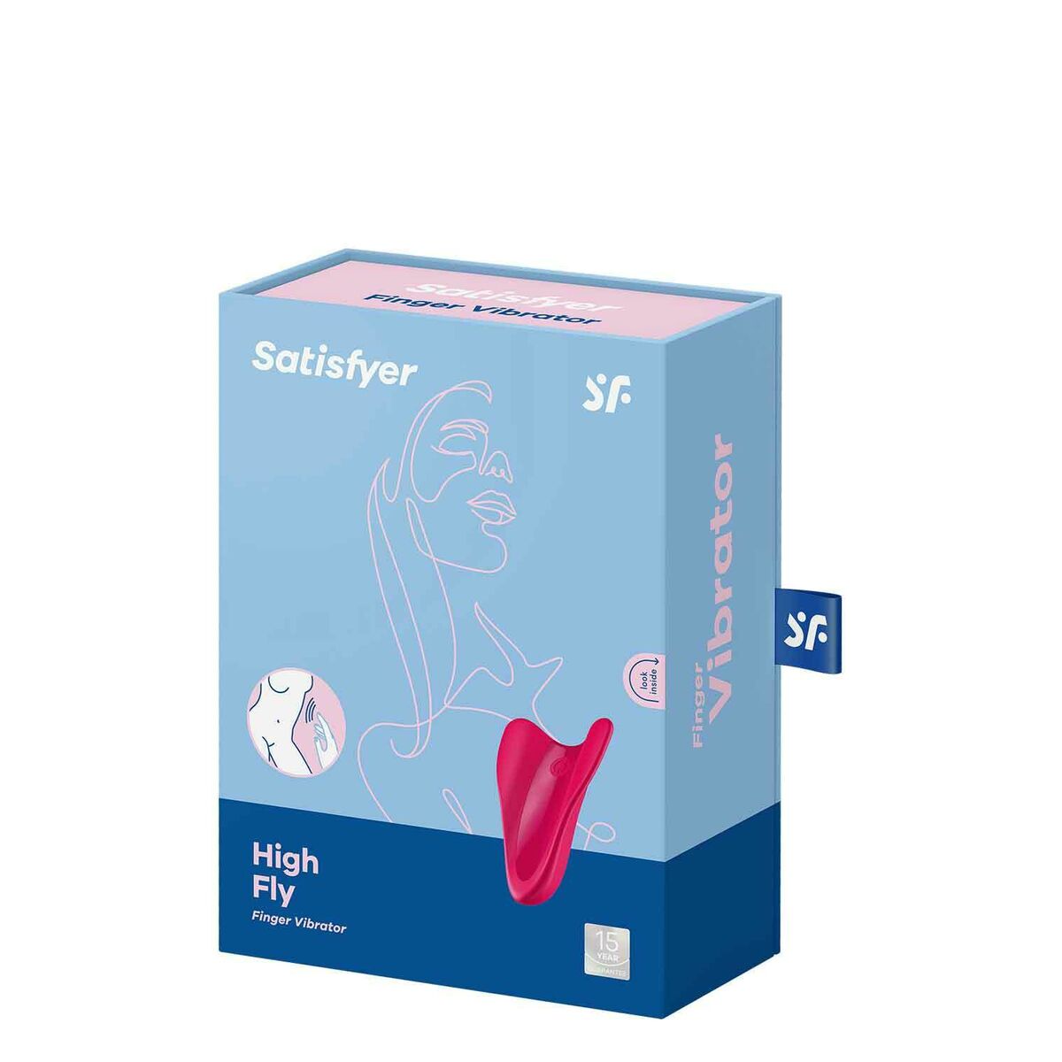 Vibrator High Fly Finger Satisfyer 4004129 Red Pink