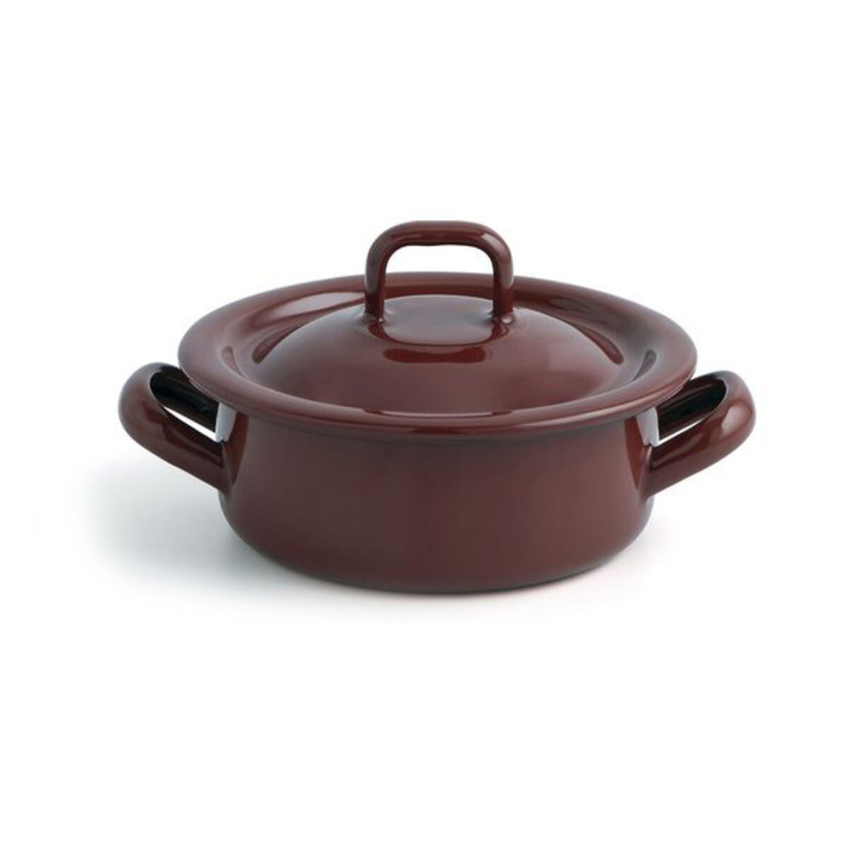 Casserole with lid Quid Classic Brown Enamelled Steel