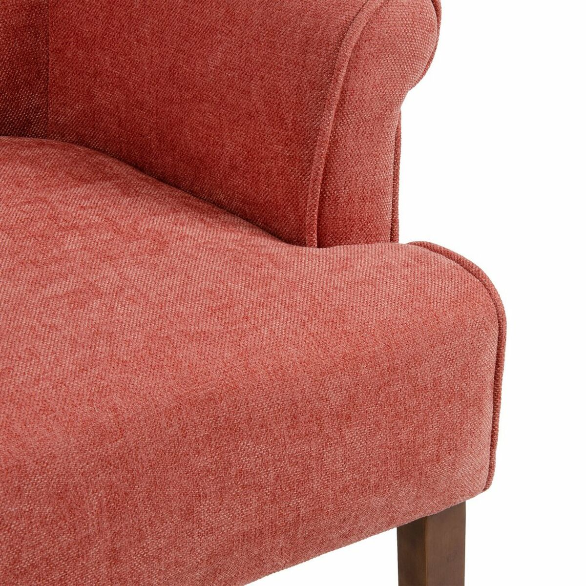 Armchair 77 x 64 x 88 cm Synthetic Fabric Wood Dark Red