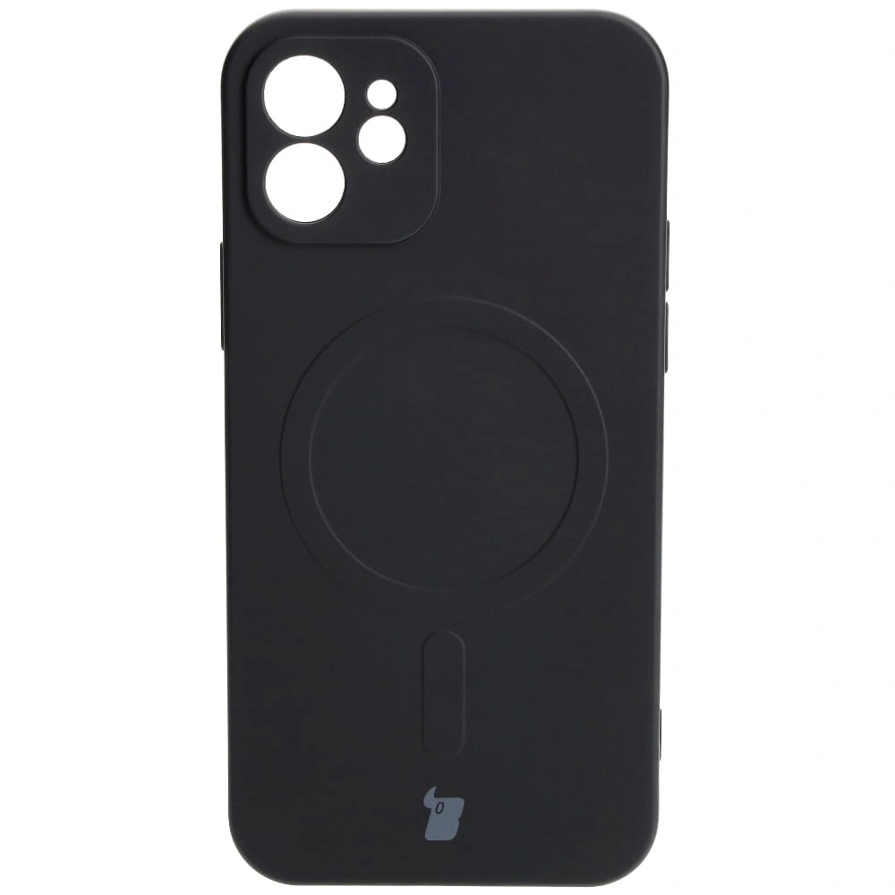 Bizon Case Silicone Magnetic Apple iPhone 12 black