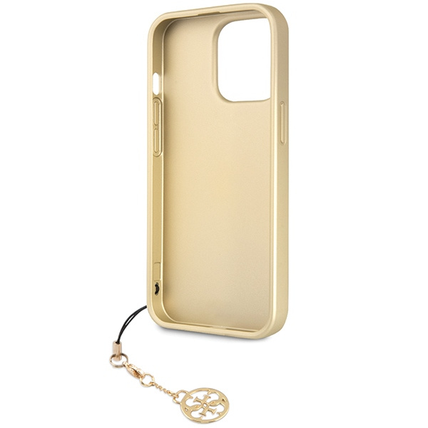 Guess GUHCP14LGF4GGR Apple iPhone 14 Pro gray hardcase 4G Charms Collection