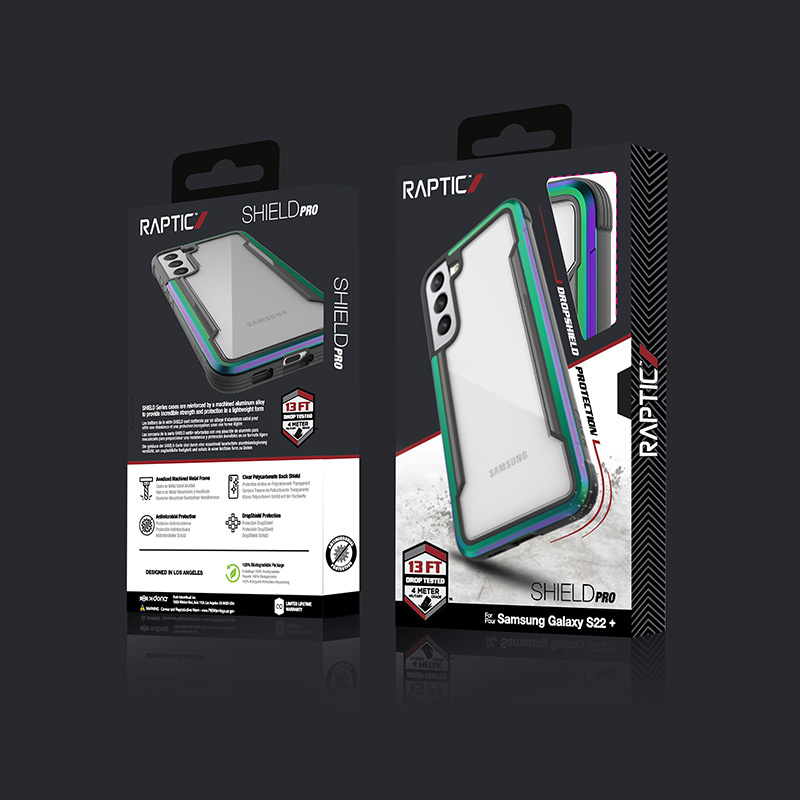 X-Doria Raptic Shield Pro Samsung Galaxy S22+ Plus (Anti-bacterial) (Iridescent)
