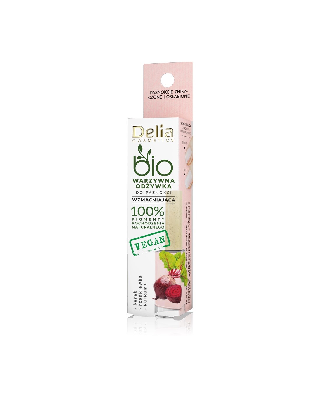 Delia Cosmetics Bio Warzywna Odżywka wzmacniająca do paznokci - Burak  11ml