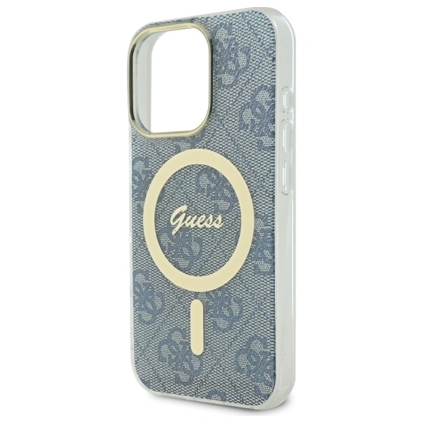 Guess GUHMP16LH4STB Apple iPhone 16 Pro hardcase IML 4G MagSafe blue