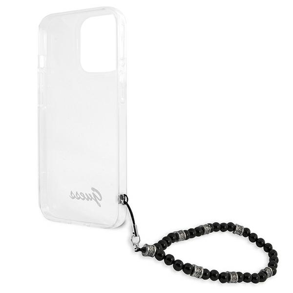 Guess GUHCP13LKPSBK Apple iPhone 13 Pro Transparent hardcase Black Pearl