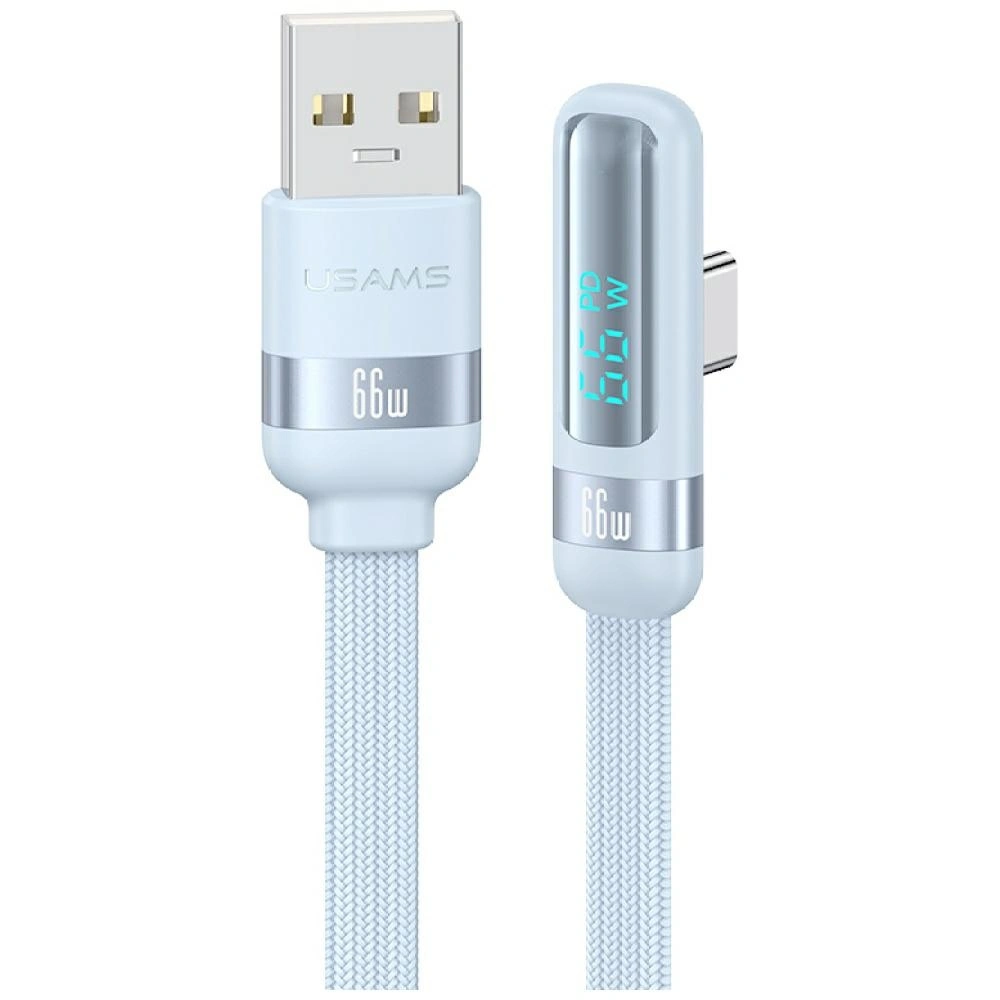 Kabel USAMS US-SJ651 66W USB-A / USB-C 1.2m niebieski