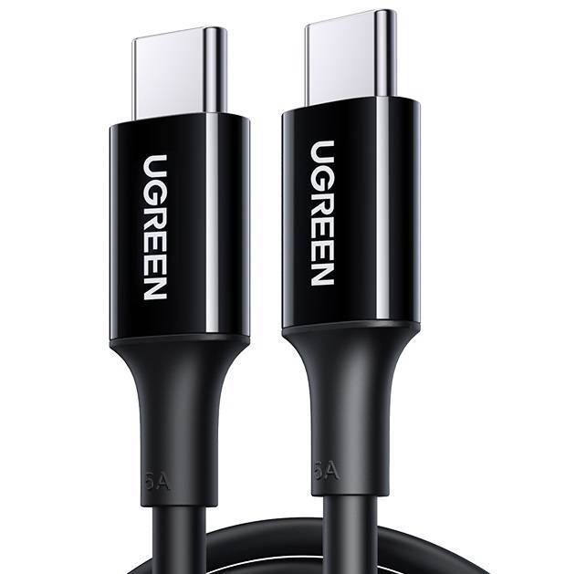 UGREEN US300 USB-C cable to USB-C, 100W, 5A, 1m (black)