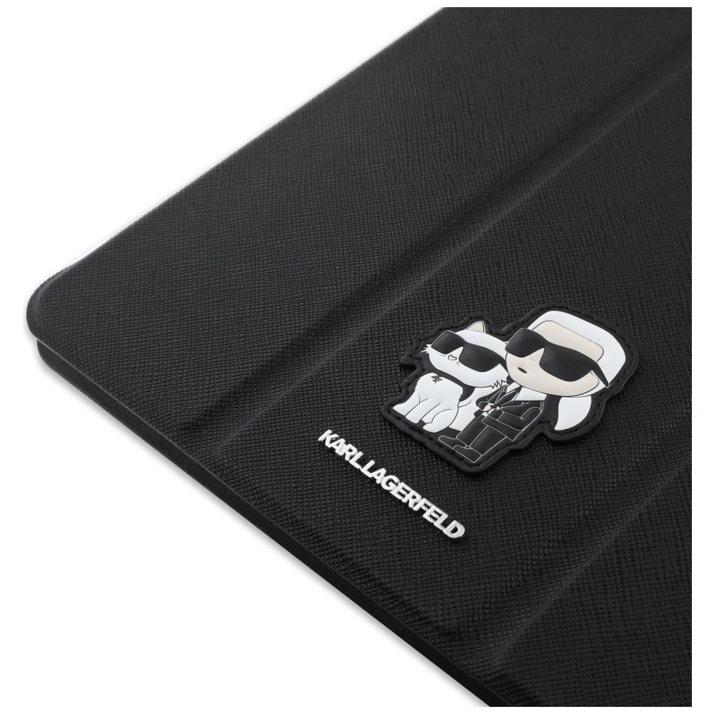 Karl Lagerfeld KLFC13RM24SAKCK Apple iPad Air 13" 2024 (6 gen) Book Cover Saffiano Magnetic Karl &Choupette black