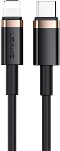 USAMS Cable U63 USB-C - Lightning 1,2m 20W PD Fast Charge black SJ484USB01 (US-SJ484)