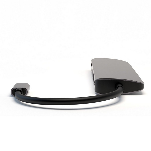  HUB 6w1 DeX Function 4smarts 2xUSB-A 3.0 / USB-C / HDMI / SD / MicroSD szary