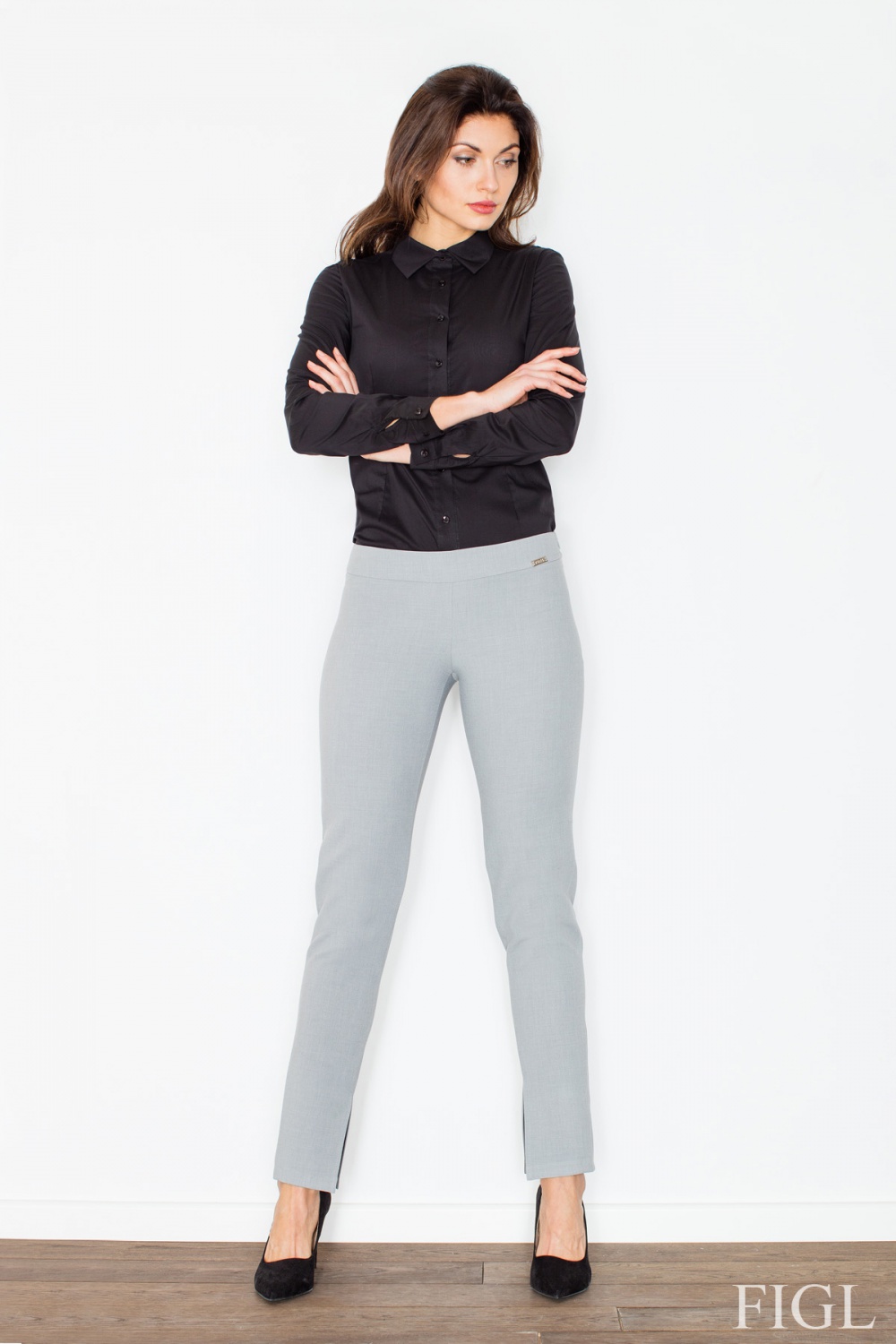 Damen Hose model 60182 Figl grau Damen