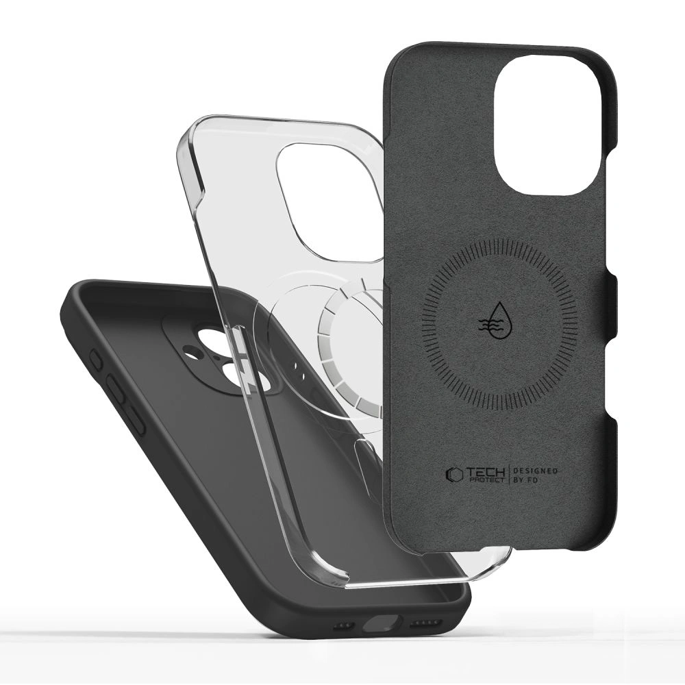 Etui Tech-Protect Silicone MagSafe do Apple iPhone 17 Black