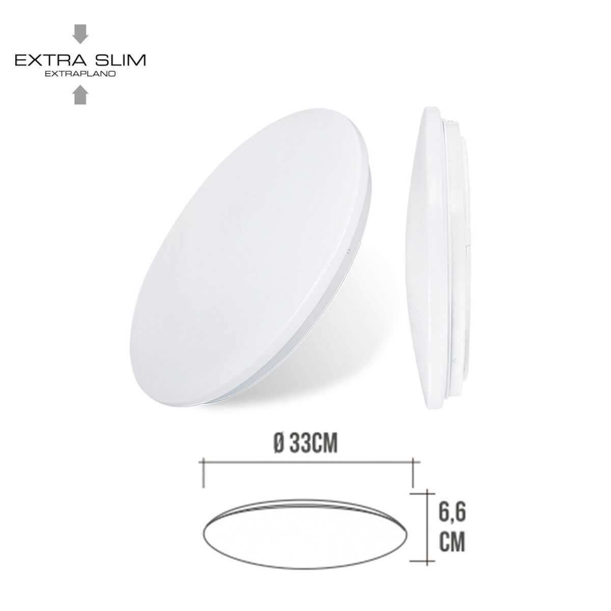 LED Wall Light EDM 220-240 V 18 W Polymer 1820 lm (33 x 6,6 cm)