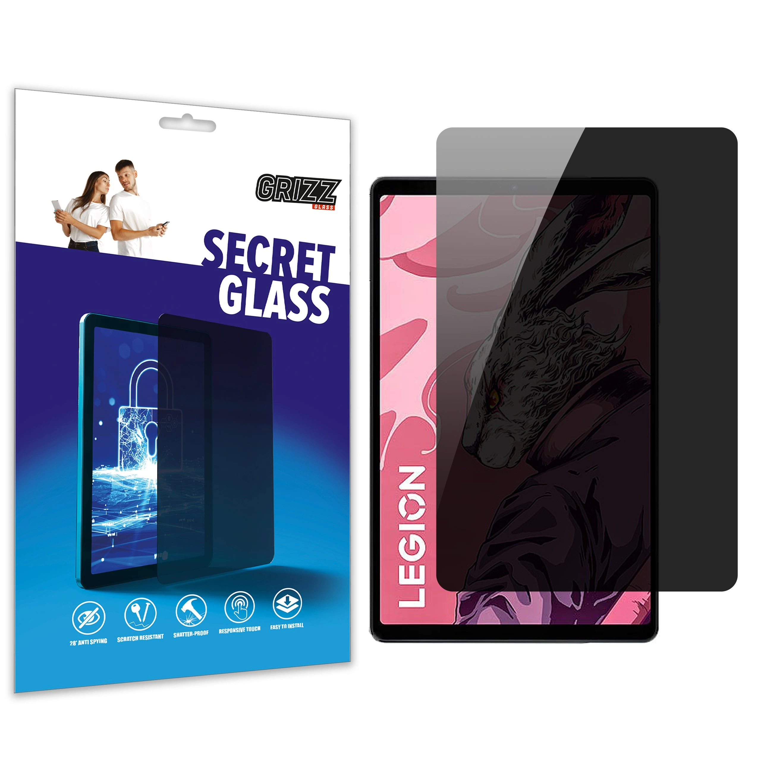 GrizzGlass SecretGlass Lenovo Legion Tab