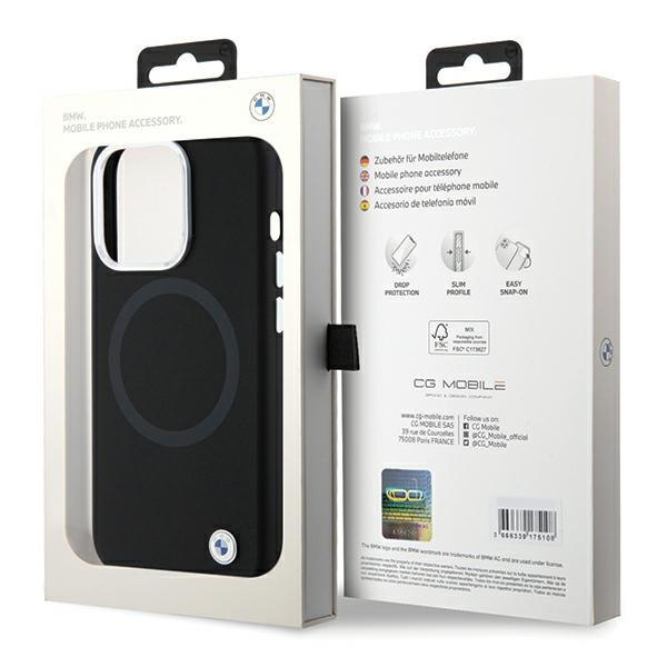 BMW BMHMP15XSILBK2 Apple iPhone 15 Pro Max Signature Liquid Silicone MagSafe black