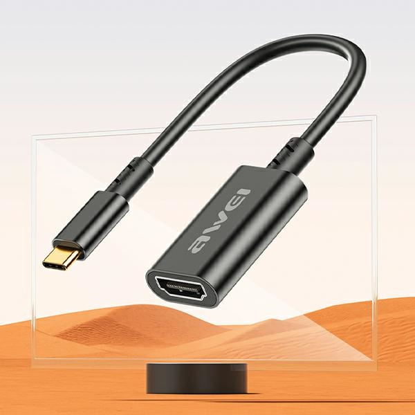AWEI CL-217T adapter USB-C / HDMI 4K@30HZ black