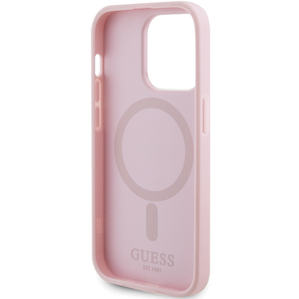 Guess GUHMP13LPSAHMCP Apple iPhone 13/13 Pro hardcase Saffiano MagSafe pink