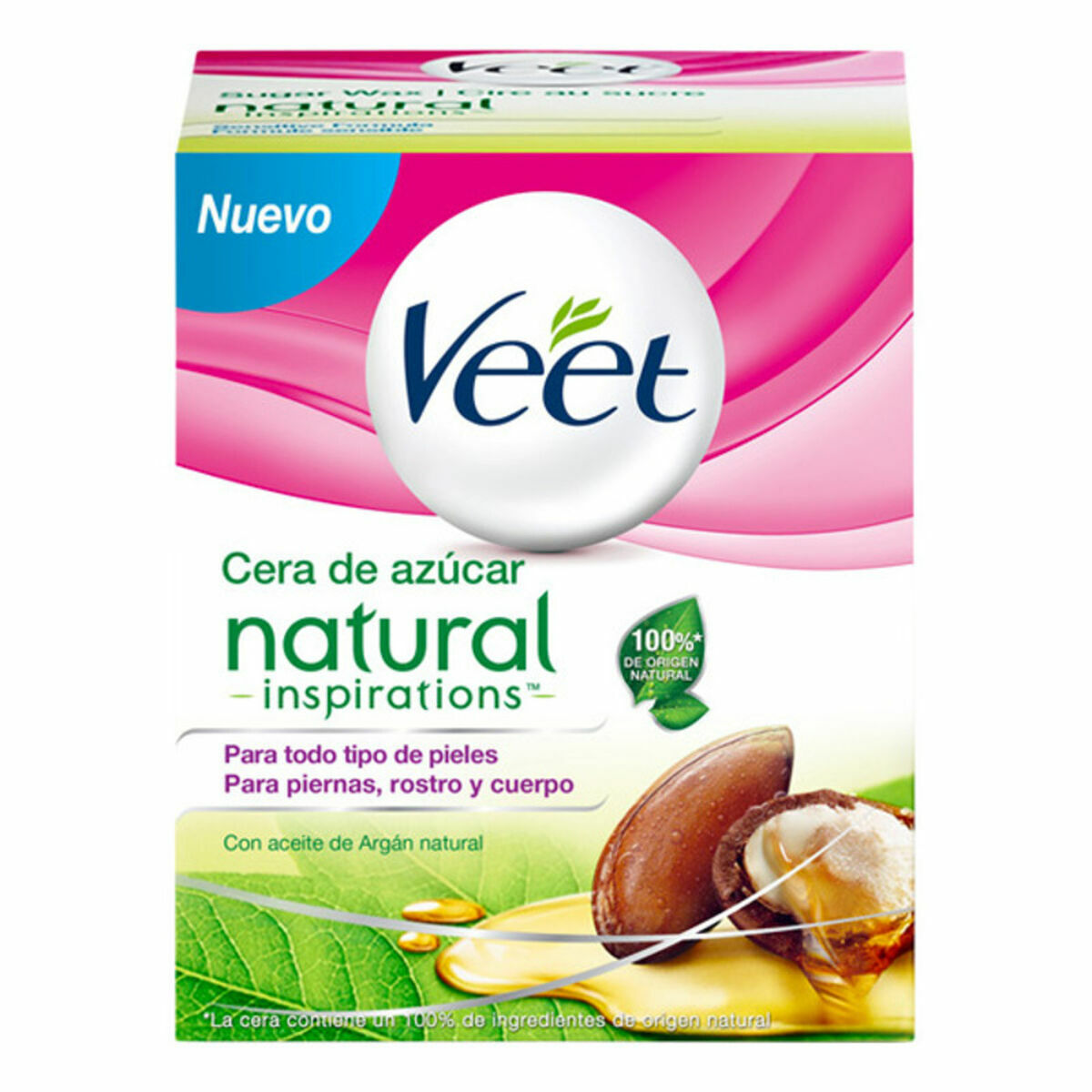 Krem do Depilacji Ciała Veet Cera Tibia Natural Olejek Arganowy Cukier 250 ml