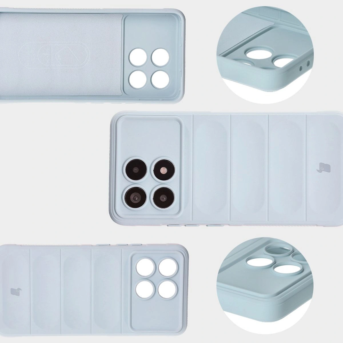 Bizon Case Tur Xiaomi Poco F6 Pro light blue