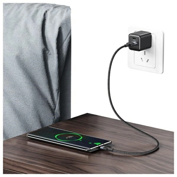 USAMS US-SJ718 cable USB-A / USB-C 3A 1.2m Aluminum Alloy Data Cable SY Series