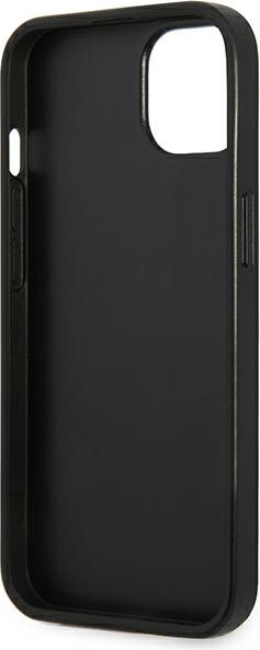 Guess GUHCP13SPSATLG Apple iPhone 13 mini silver hardcase Saffiano Triangle Logo