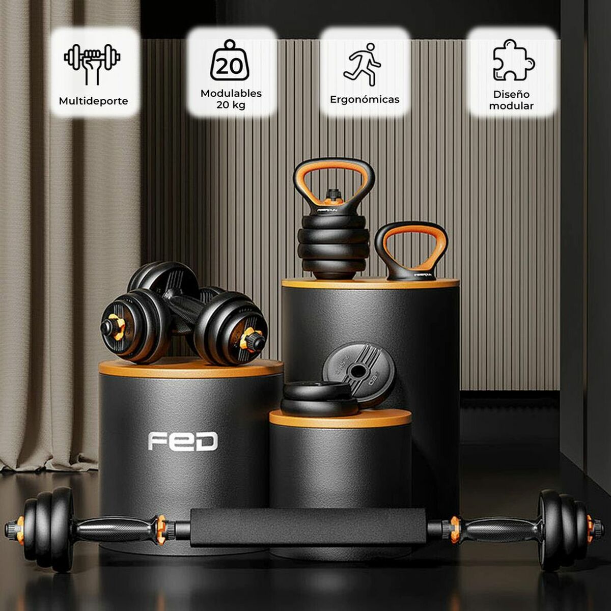 Dumbbells Xiaomi 20 kg 20 kg Black Dumbbells Xiaomi 20 kg 20 kg Black