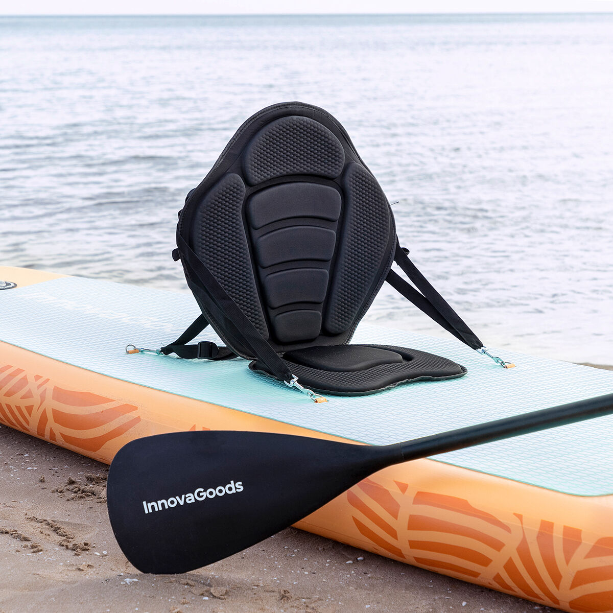 2 in 1 Aufblasbares Paddel-Board mit Sitz und Zubehör Siros InnovaGoods 10'5" 320 cm 2 in 1 Aufblasbares Paddel-Board mit Sitz und Zubehör Siros InnovaGoods 10'5" 320 cm