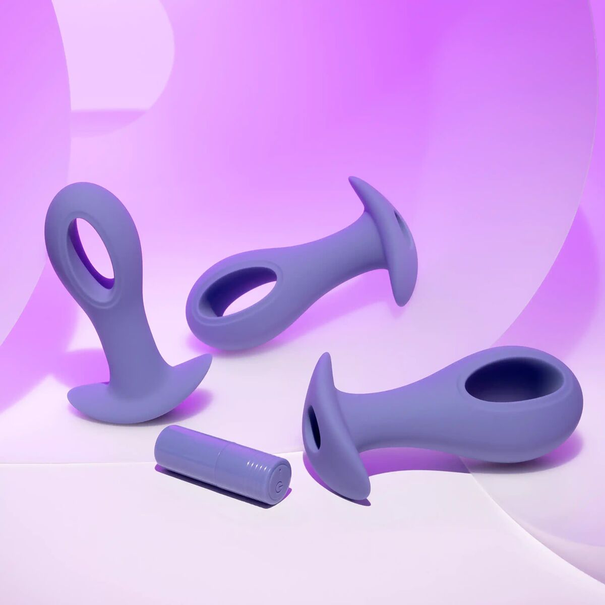 Anal plug Evolved Purple (8,9 cm) (9,5 cm) (10,1 cm)