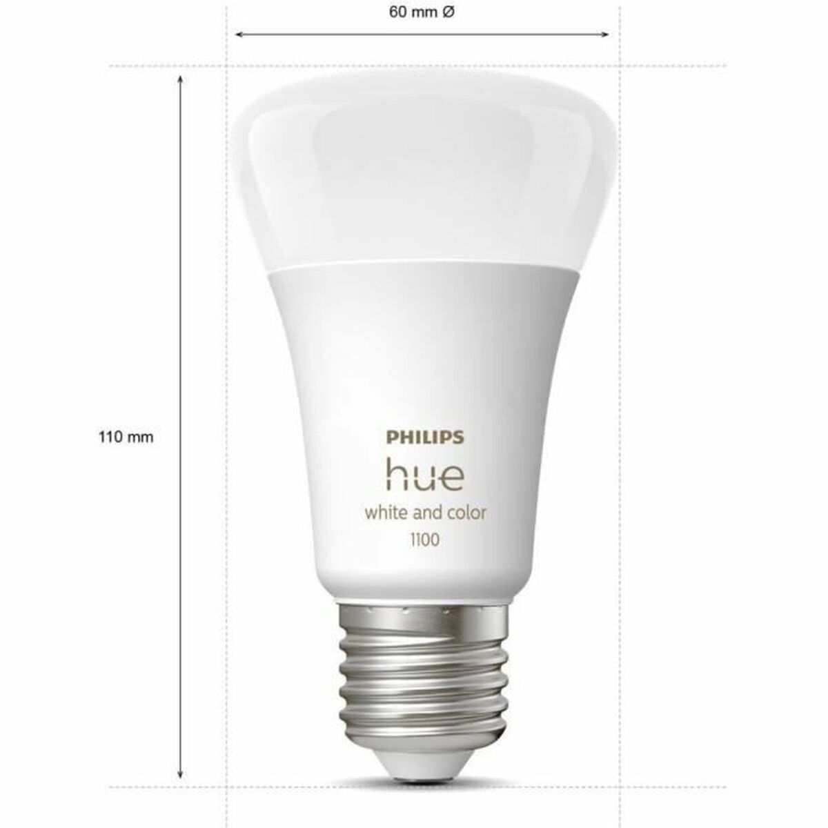 Smart Light bulb Philips Kit de inicio: 3 bombillas inteligentes E27 (1100) 9 W E27 6500 K 806 lm